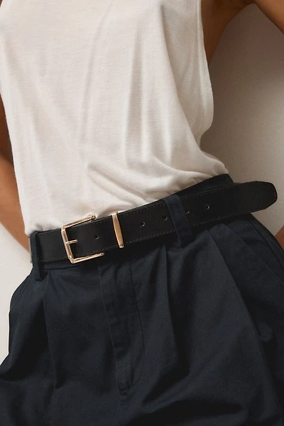 Square Buckle Everyday Leather Belt