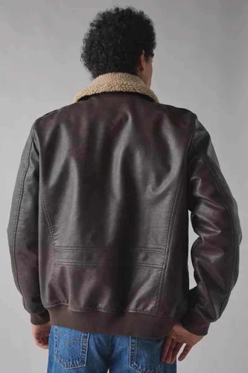 Levi’s® Faux Leather Bomber Jacket