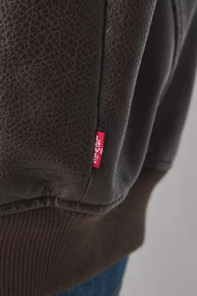 Levi’s® Faux Leather Bomber Jacket