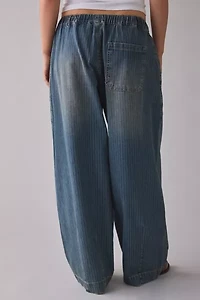 BDG Bobbi Pinstripe Baggy Pull-On Jean