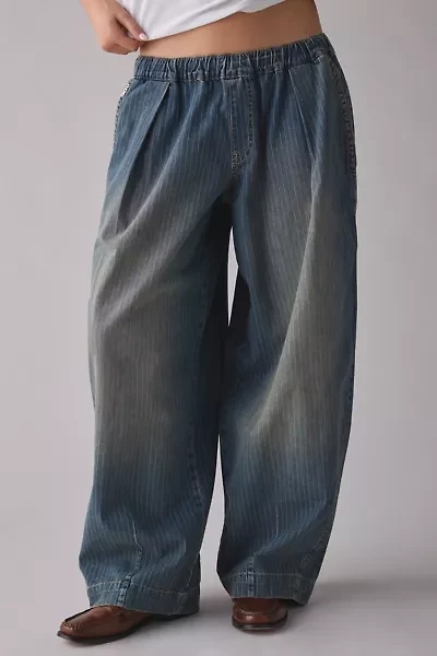 BDG Bobbi Pinstripe Baggy Pull-On Jean