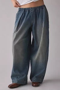 BDG Bobbi Pinstripe Baggy Pull-On Jean