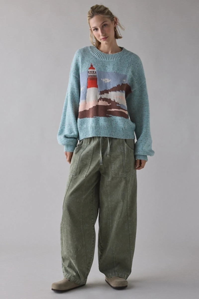 BDG Montauk Graphic Oversized Sweater