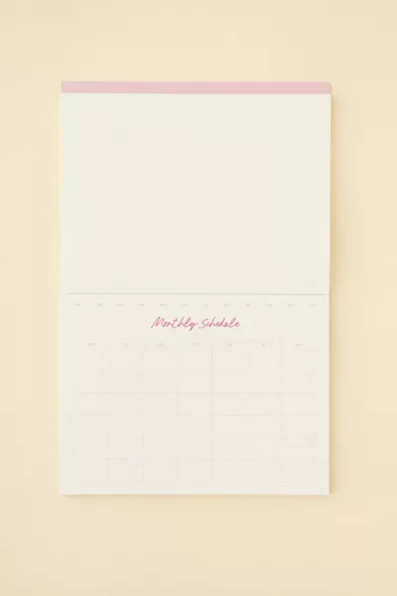 Papier Gingham Undated Productivity Monthly Desk Pad