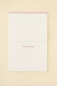 Papier Gingham Undated Productivity Monthly Desk Pad