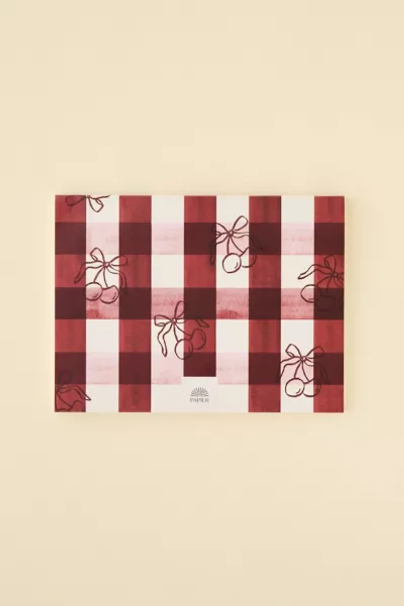 Papier Gingham Undated Productivity Monthly Desk Pad