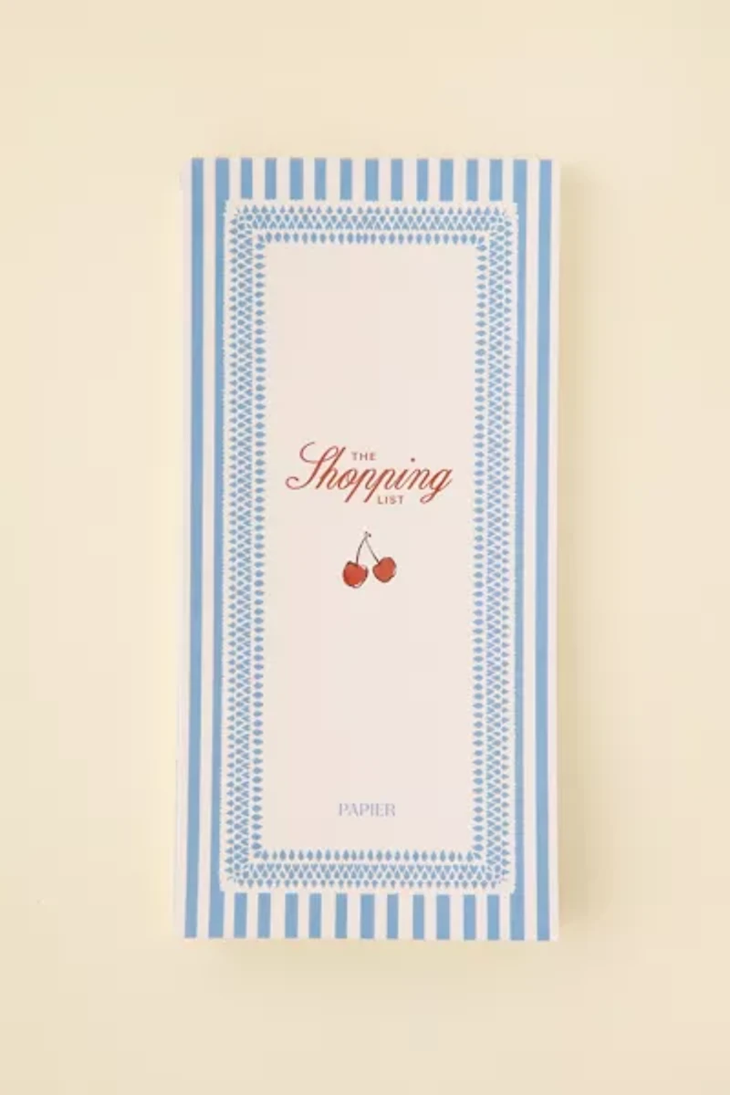 Papier The Cherry Shopping List Notepad