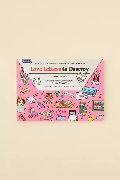 Love Letters To Destroy Fill-In Letter Journal