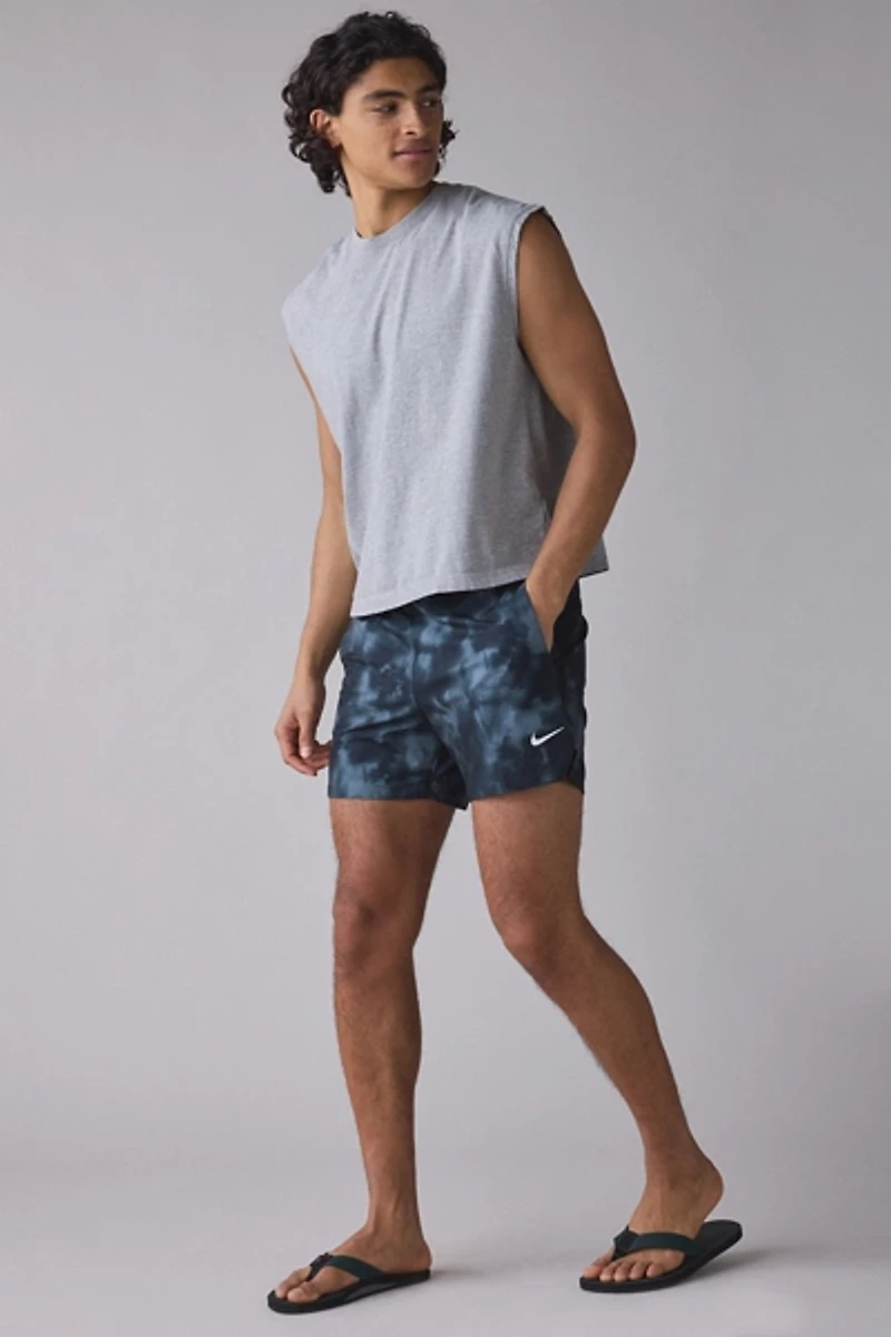 Nike Contend Allover Print 5” Swim Trunks