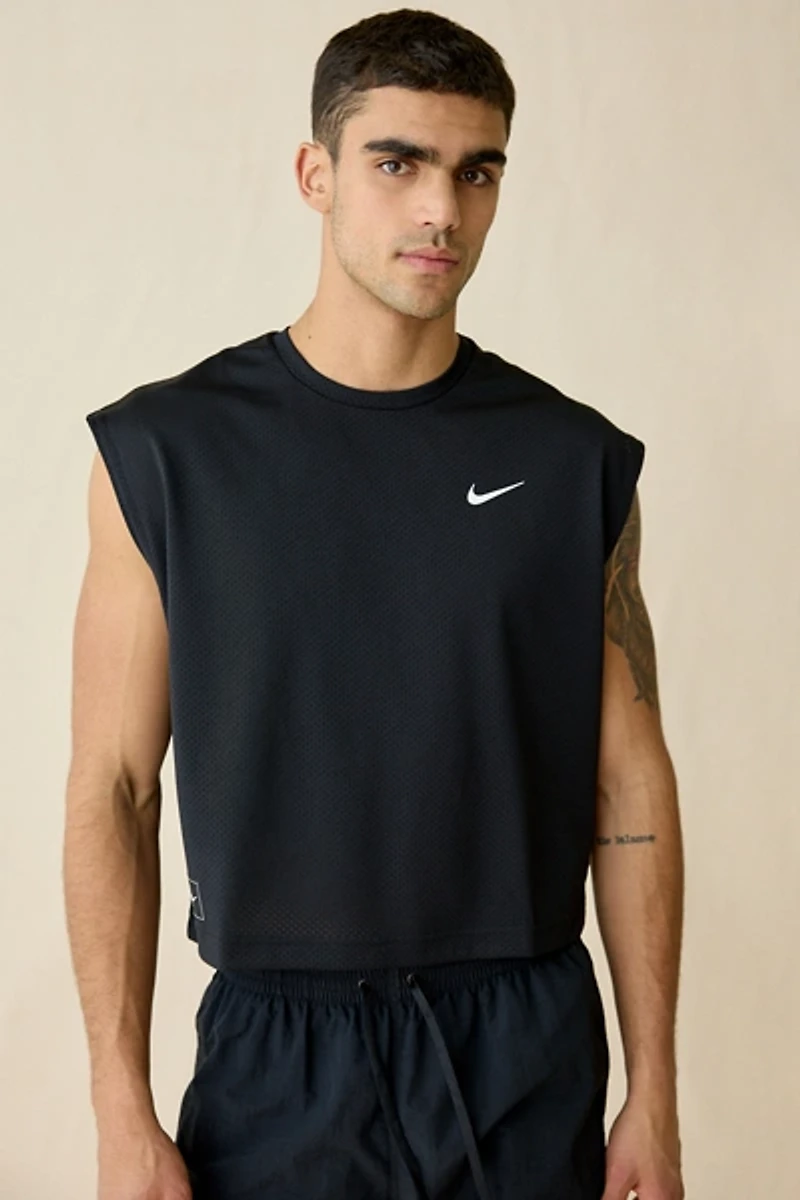 Nike Cropped Mesh Tank Top