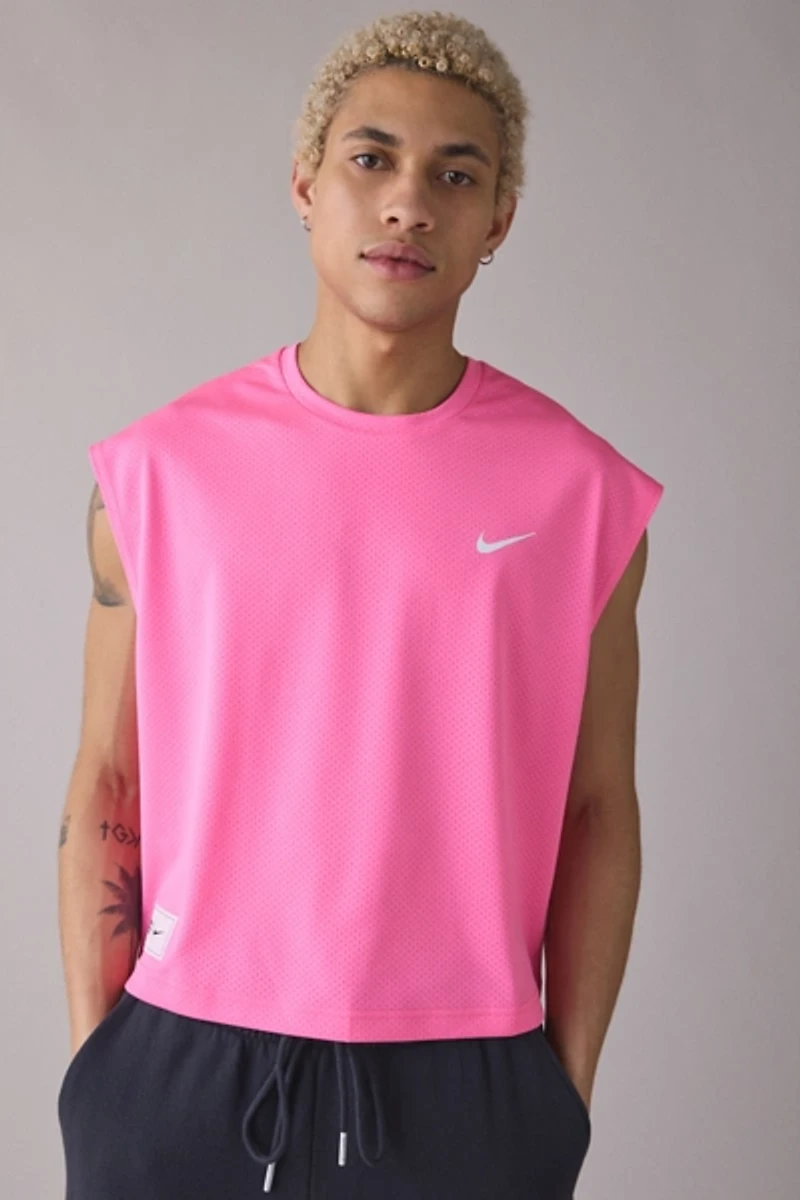 Nike Cropped Mesh Tank Top