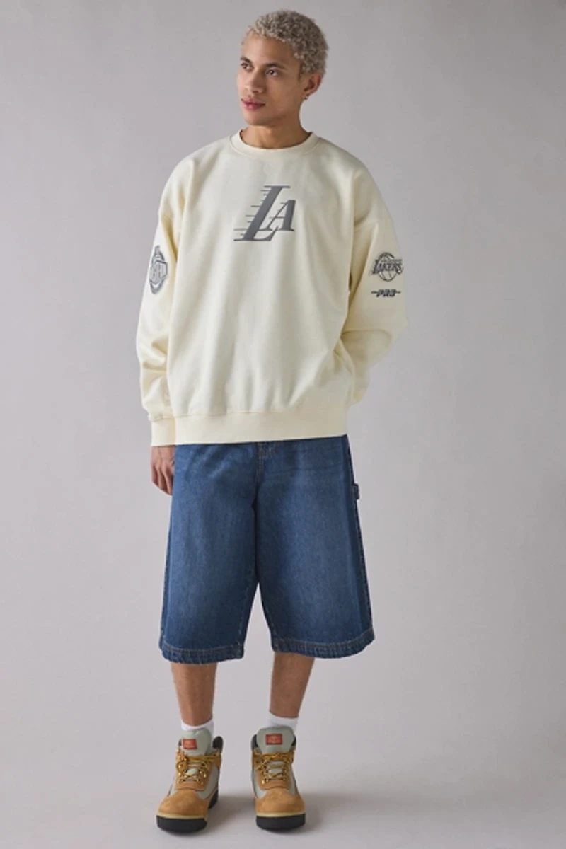 Pro Standard NBA Los Angeles Lakers Graphic Oversized Crew Neck Sweatshirt