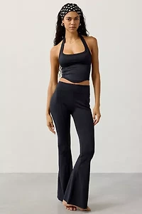 Out From Under Jade Stitch Seamless Knit Halter Top