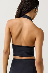 Out From Under Jade Stitch Seamless Knit Halter Top