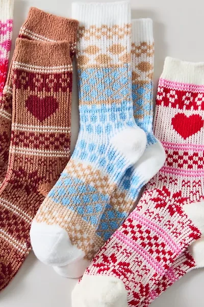 Cozy Fair Isle Knit Sock