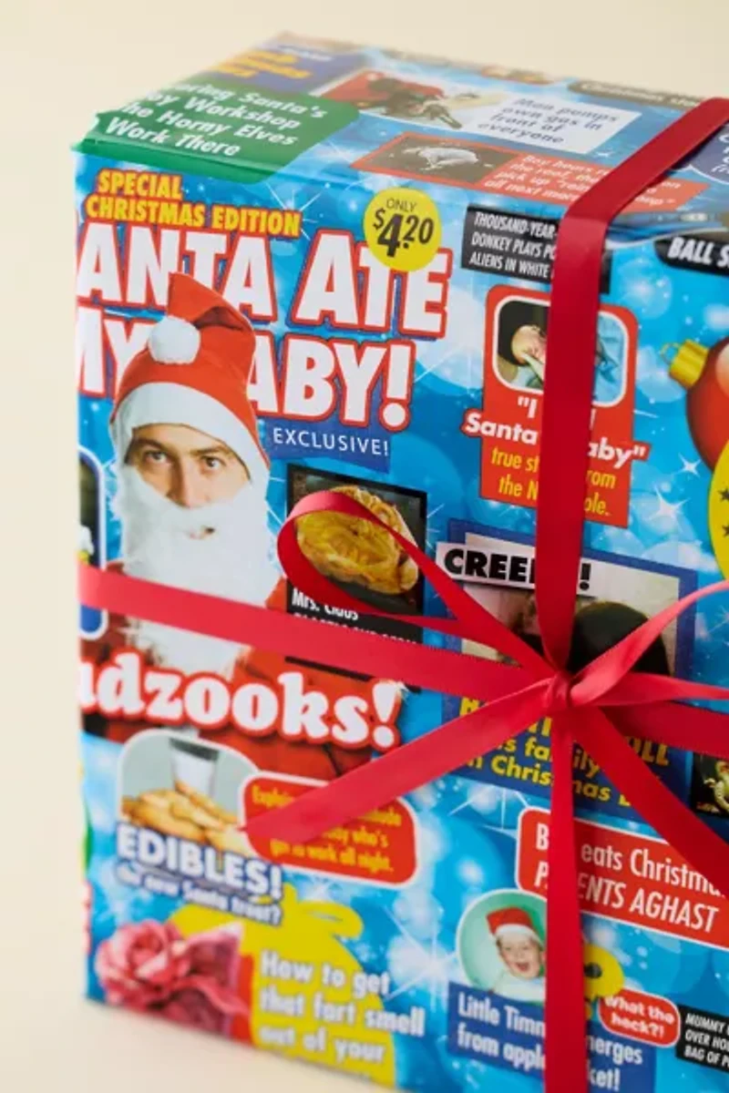Holiday Tabloid Magazine Wrapping Paper