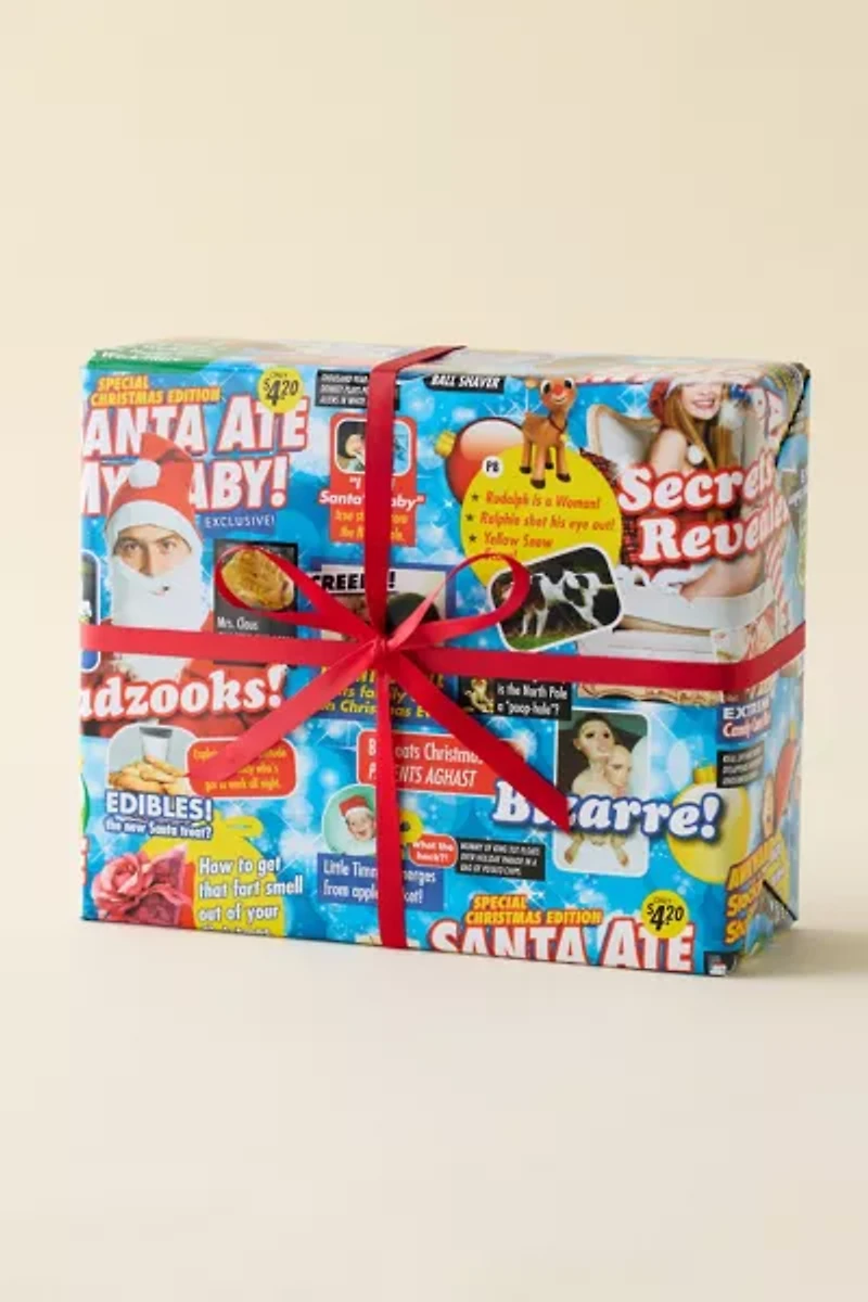 Holiday Tabloid Magazine Wrapping Paper