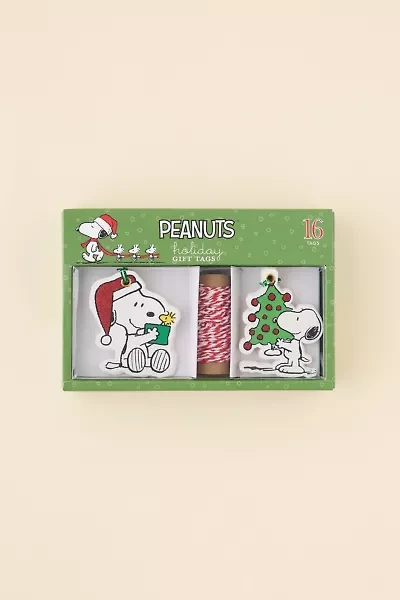 Peanuts Snoopy Shaped Holiday Gift Tag Set