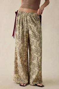Out From Under Eat Your Heart Side-Tie Bow PJ Pants