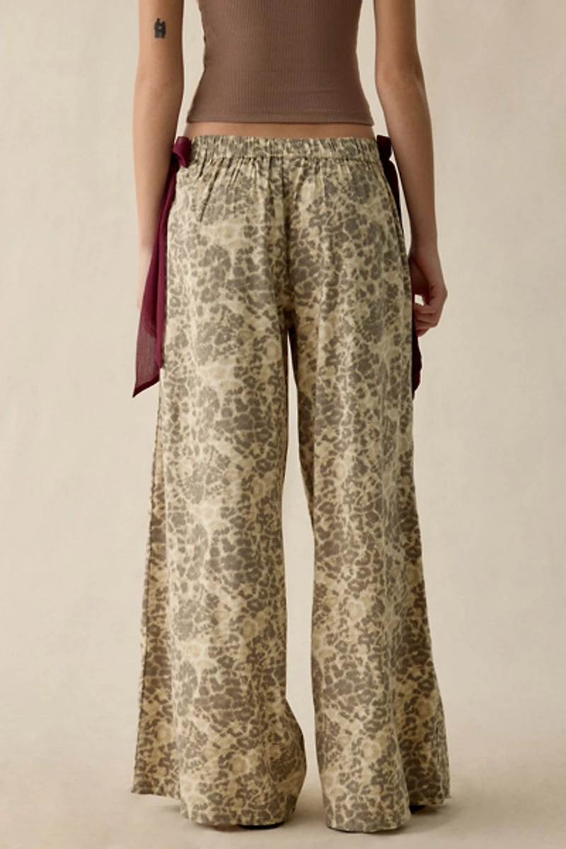 Out From Under Eat Your Heart Side-Tie Bow PJ Pants
