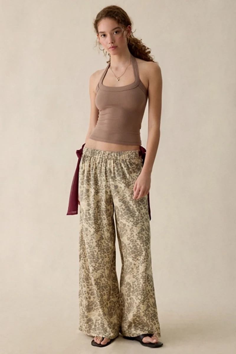 Out From Under Eat Your Heart Side-Tie Bow PJ Pants