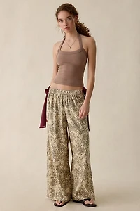 Out From Under Eat Your Heart Side-Tie Bow PJ Pants