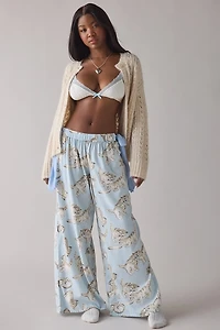 Out From Under Eat Your Heart Side-Tie Bow PJ Pants