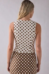 UO Day Breaker Tailored Scoop Neck Vest Top