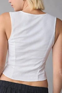 UO Day Breaker Tailored Scoop Neck Vest Top