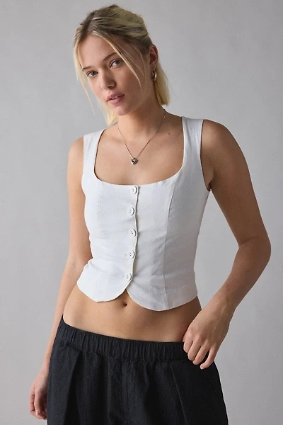 UO Day Breaker Tailored Scoop Neck Vest Top