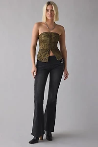 UO Riley Strapless Seamed Denim Tube Top