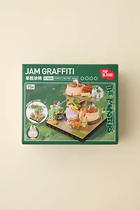 POP MART The Monsters Forest Secret Base Series Jam Graffiti Labubu Figure Block Set