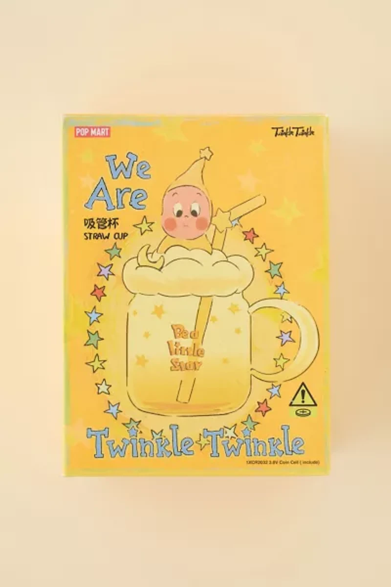 POP MART We Are Twinkle Twinkle Series Straw Glass Cup