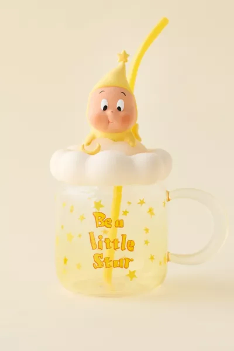 POP MART We Are Twinkle Twinkle Series Straw Glass Cup