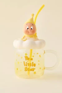 POP MART We Are Twinkle Twinkle Series Straw Glass Cup