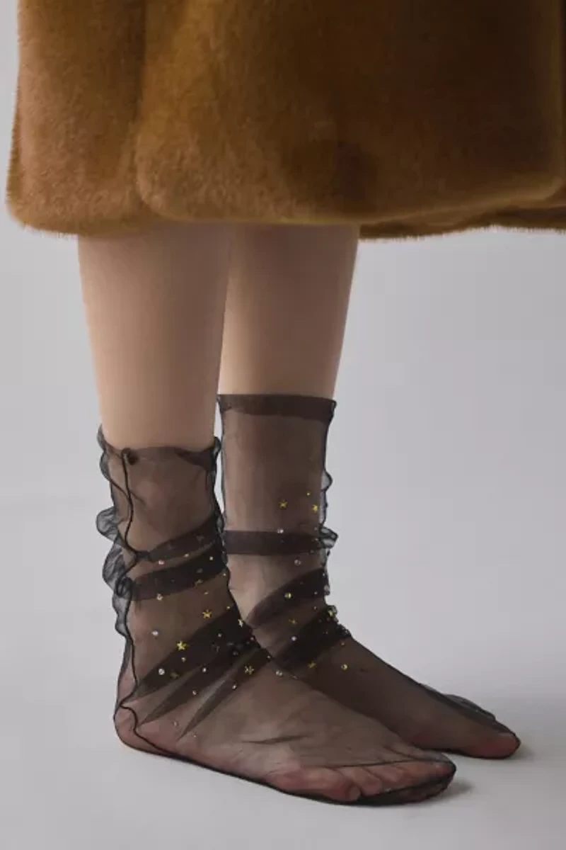 Constellation Sheer Tulle Sock
