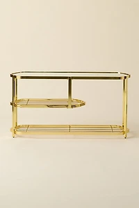Rory Plated Metal Entryway Storage Console