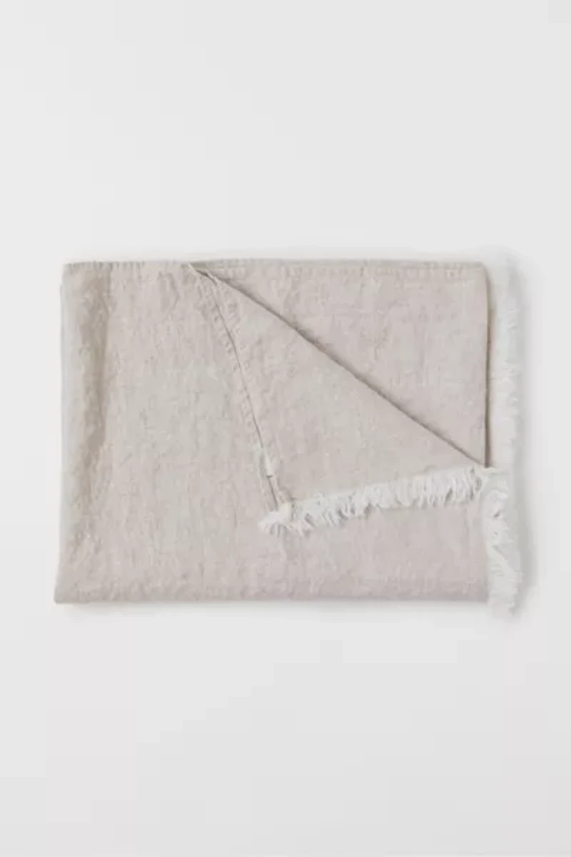 MagicLinen Heavyweight Linen Throw Blanket