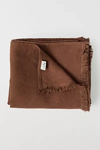 MagicLinen Heavyweight Linen Throw Blanket