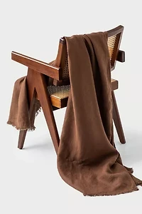 MagicLinen Heavyweight Linen Throw Blanket