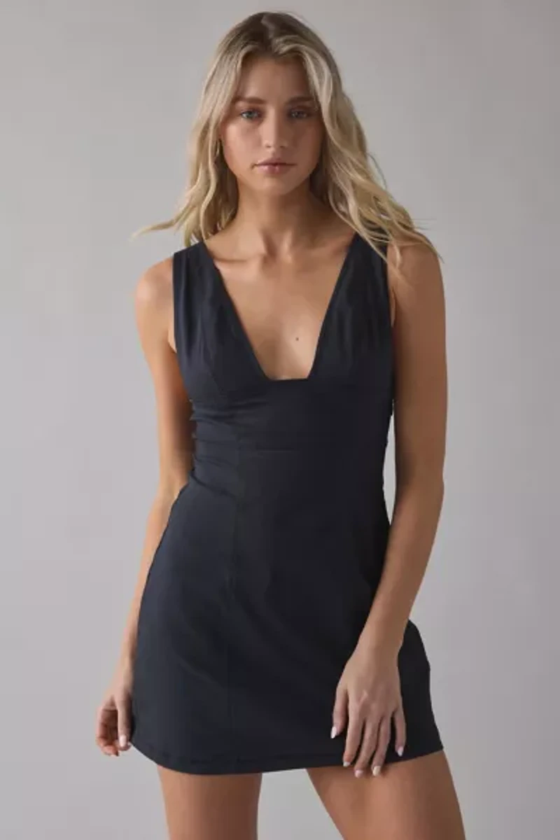 UO Guilty Pleasure Plunging V-Neck Mini Dress