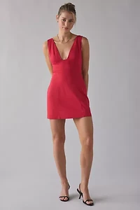 UO Guilty Pleasure Plunging V-Neck Mini Dress