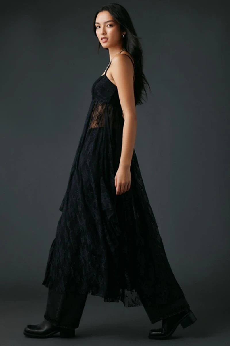 Kimchi Blue One Way & Another Sheer Lace Layering Maxi Dress