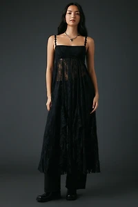 Kimchi Blue One Way & Another Sheer Lace Layering Maxi Dress