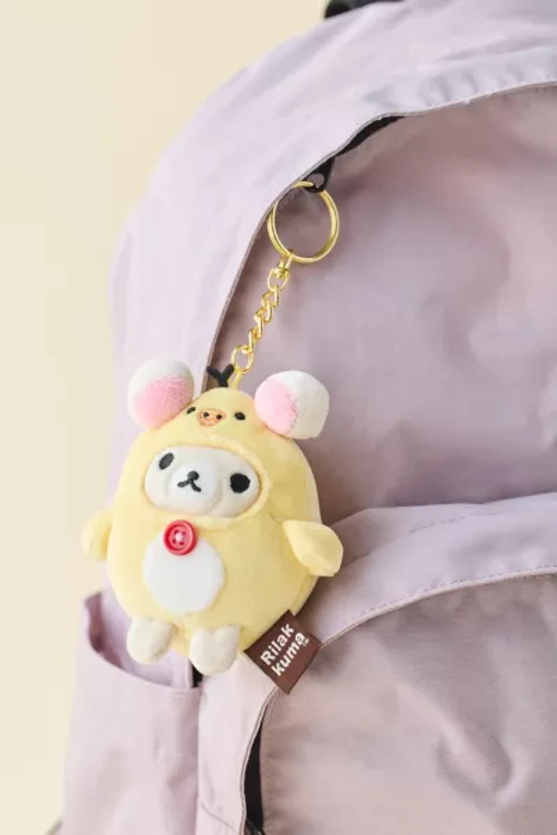 Korilakkuma San-X Original Kiiroitori Kigurumi Series Mochi Plushie Keychain