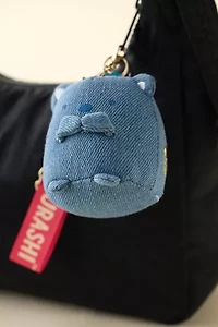 Sumikkogurashi Shirokuma Denim Plushie Keychain