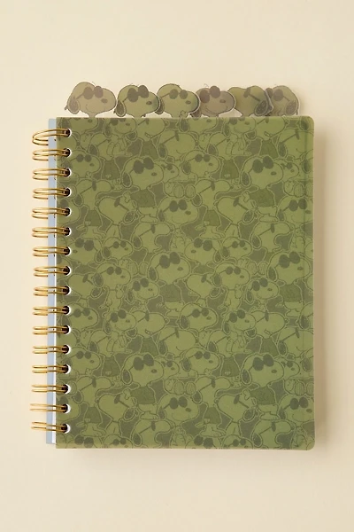 Peanuts UO Exclusive Snoopy Tabbed Spiral Notebook