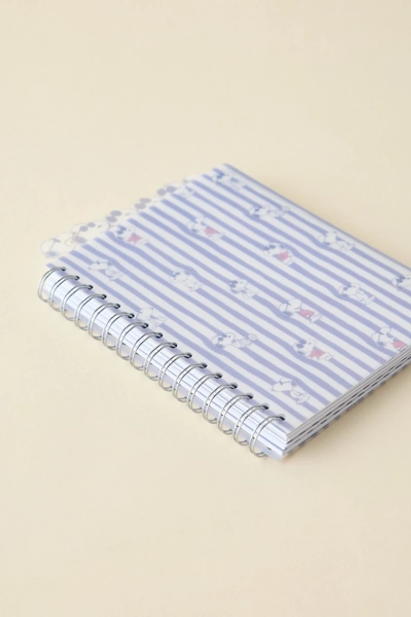 Peanuts UO Exclusive Snoopy Tabbed Spiral Notebook