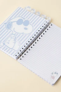 Peanuts UO Exclusive Snoopy Tabbed Spiral Notebook