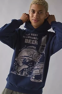 Miller High Life Fishing Graphic Hoodie Sweatshirt